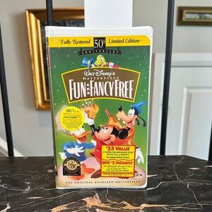 Walt Disney's Fun and Fancy Free 50th Anniversary Limited Edition VHS Tape